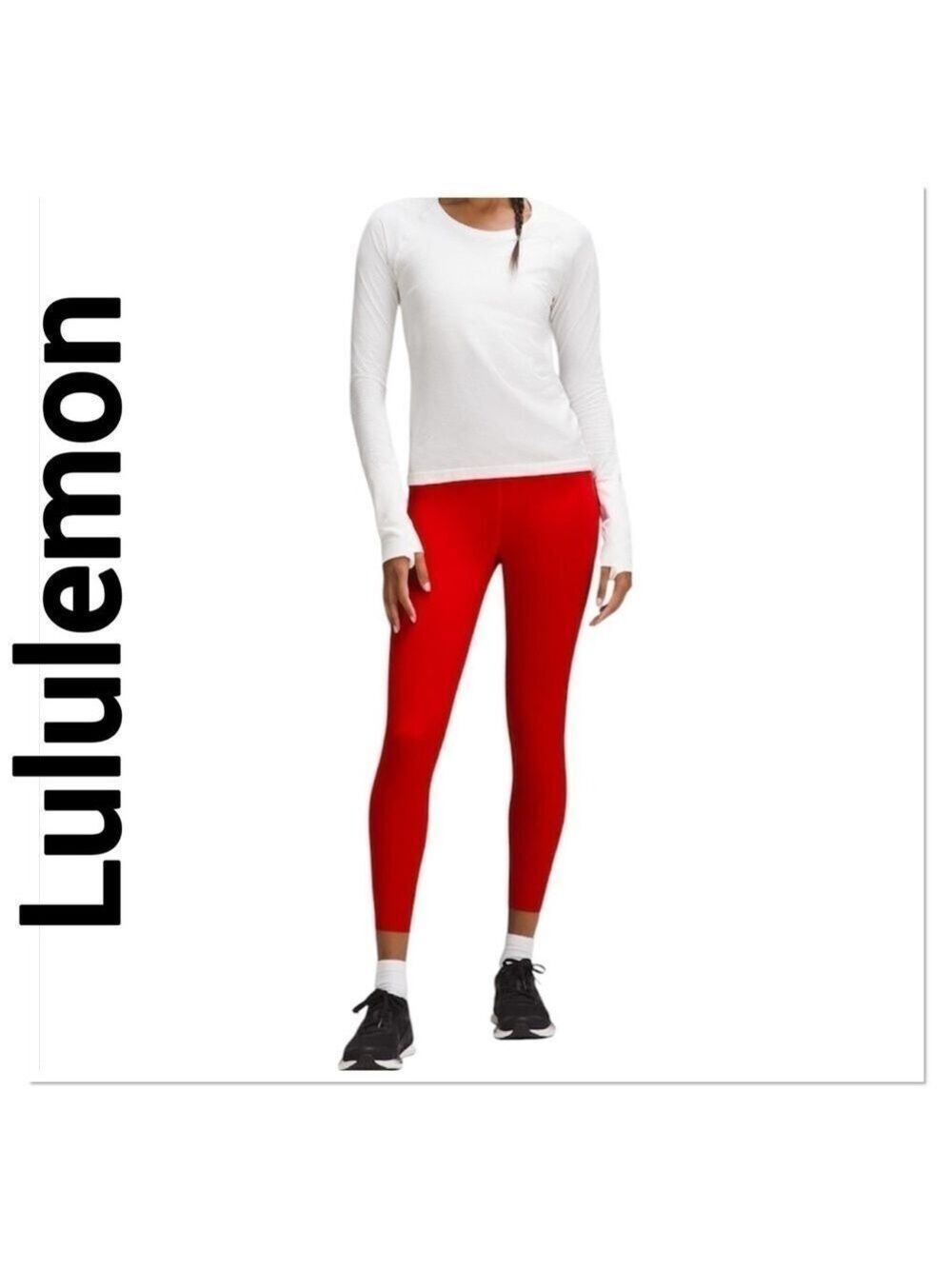 LULULEMON Dark Red Base Pace Tights 25” size 12 NWT